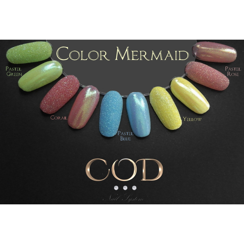 Nuancier fait avec le Color Mermaid Yellow