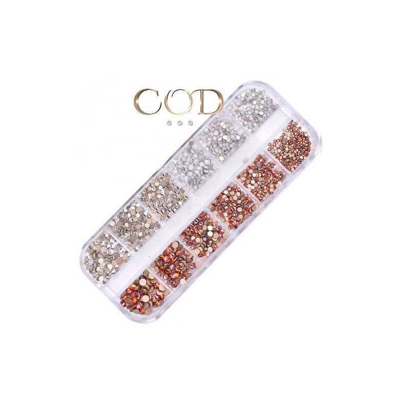 Mix Strass Cristal/Oro/Opal