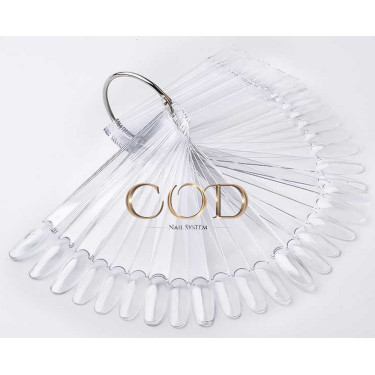 Nuancier ring tip Oval Clear