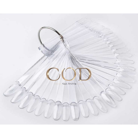 Nuancier anneau tip Oval Clear