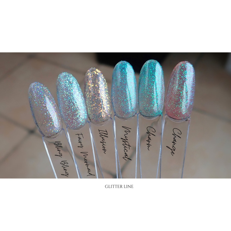 Tips fait avec le Gel couleur Fairy Mermaid 