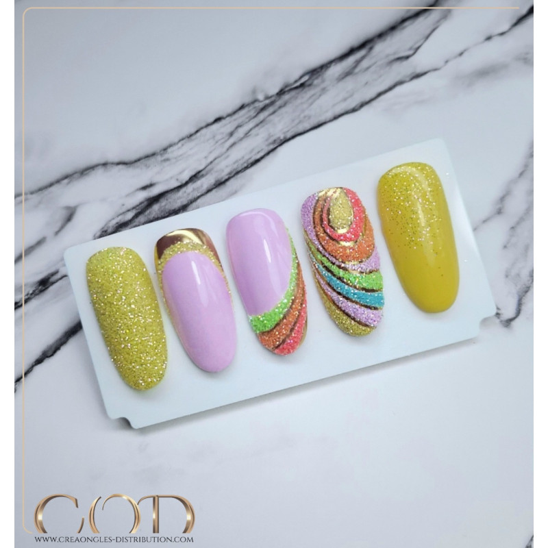 Capsules faites avec le Glitter Fine Twisty