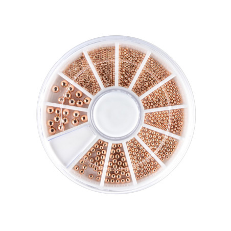 Carrousel micro bille rose Gold fond blanc