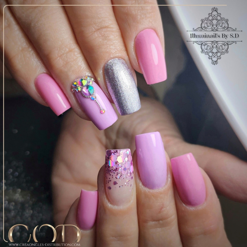 Square fait avec le Mix Purple Pink