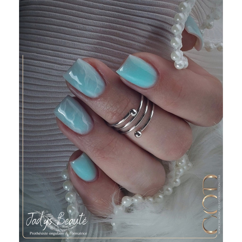 Square fait avec la Rubber Green Glitter