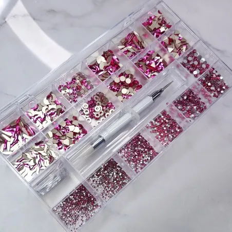 Box Luxury Strass Pink