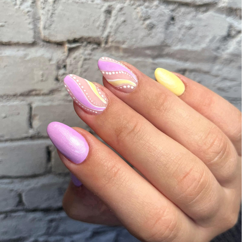 Nail art fait avec le My Color Chaotic