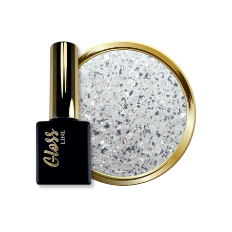 Flacon et pastille de Supreme Flakes Gloss Silver