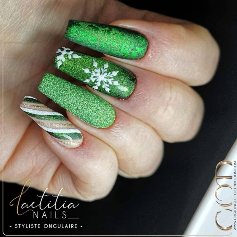 Square fait avec les Flakes Emerald 