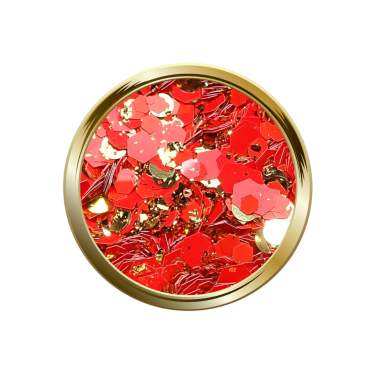 Mezclar hoja dorada y rojo