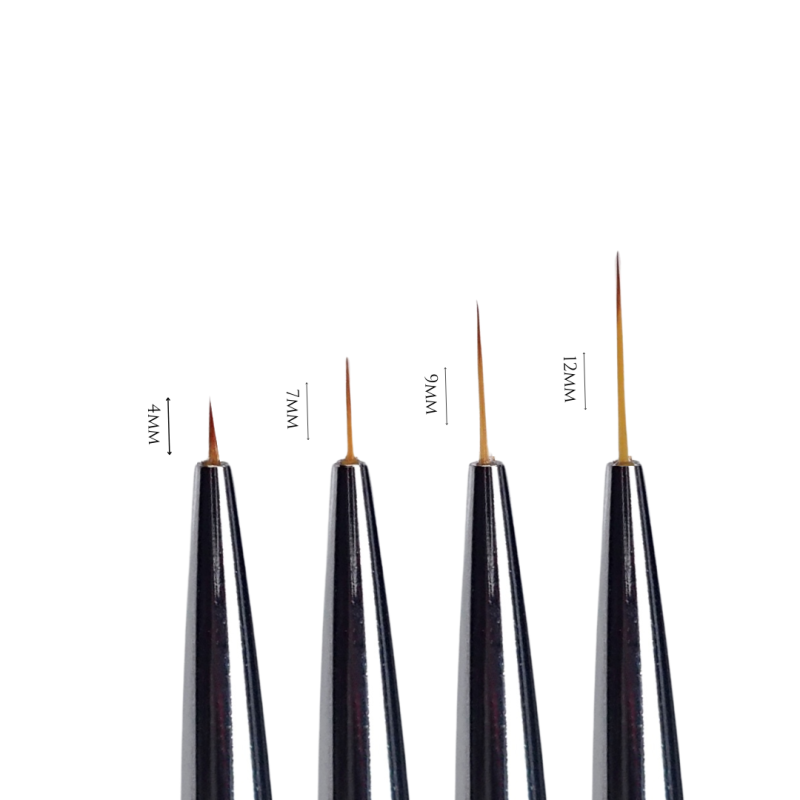 Comparatif des tailles Pinceau Liner 9mm