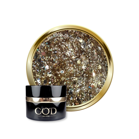 Pot et pastille de Gel couleur Gold Party