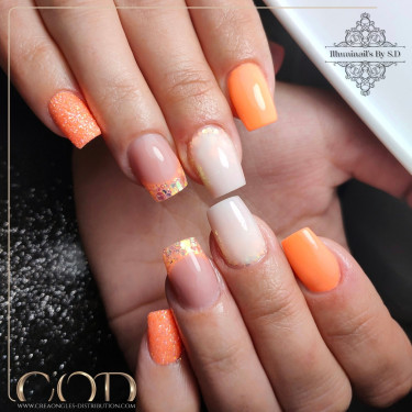 Square fait avec le Gel couleur Oasis