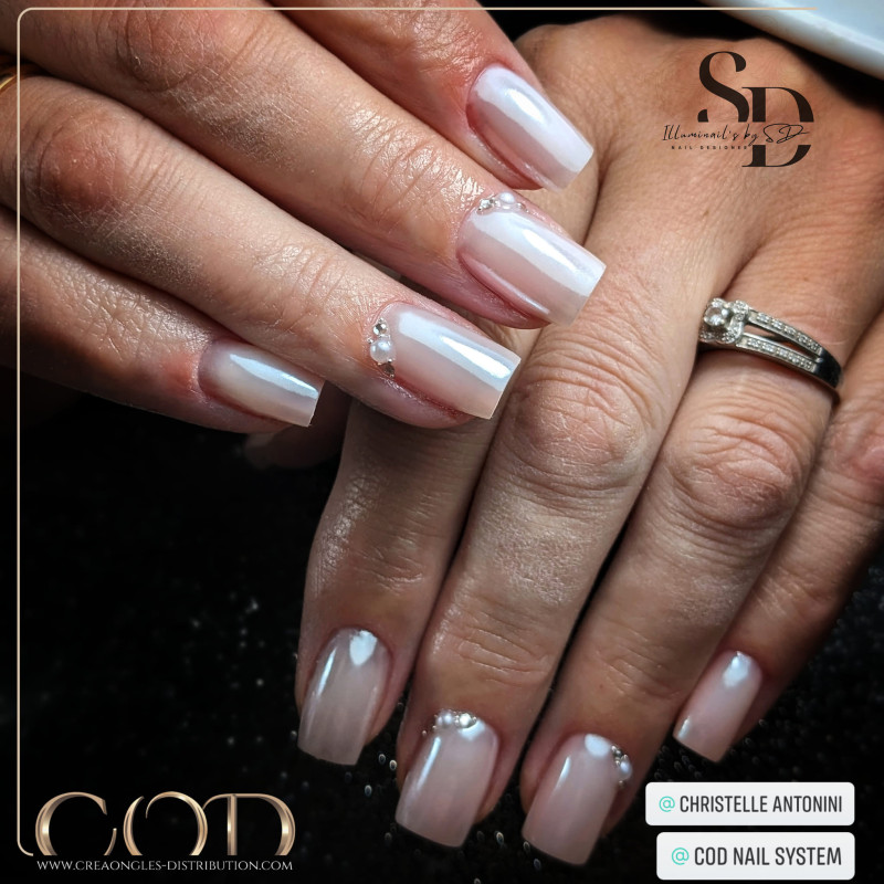 Square fait avec le Pigment effet perle