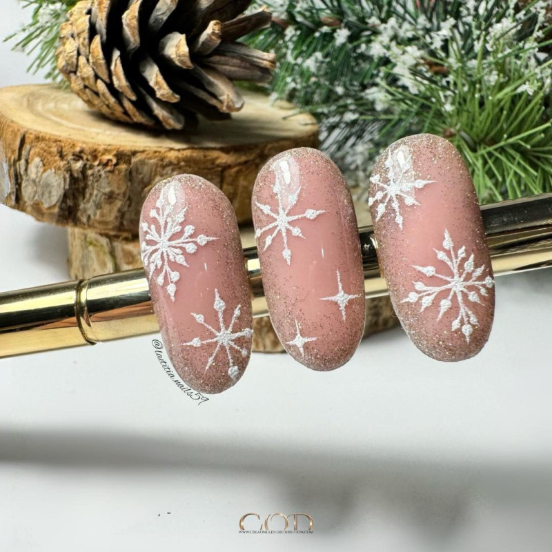 Capsule faite avec le Paillettes Sweet candy White 