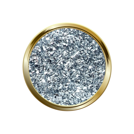 Couleur fait avec les Pigment Flakes Argent 