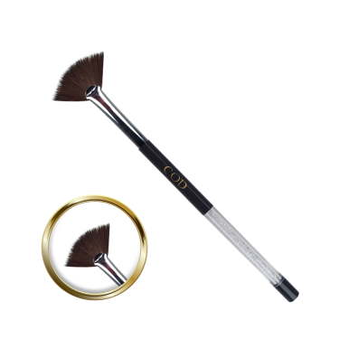 Rhinestone fan brush