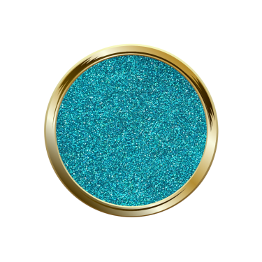 Blown Glitter Green Turquoise