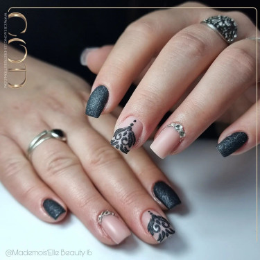 Square avec les Glitter Holoblack