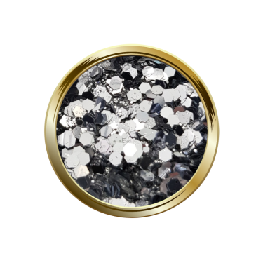 Pot d'Effet Glitter 02 argent métallique