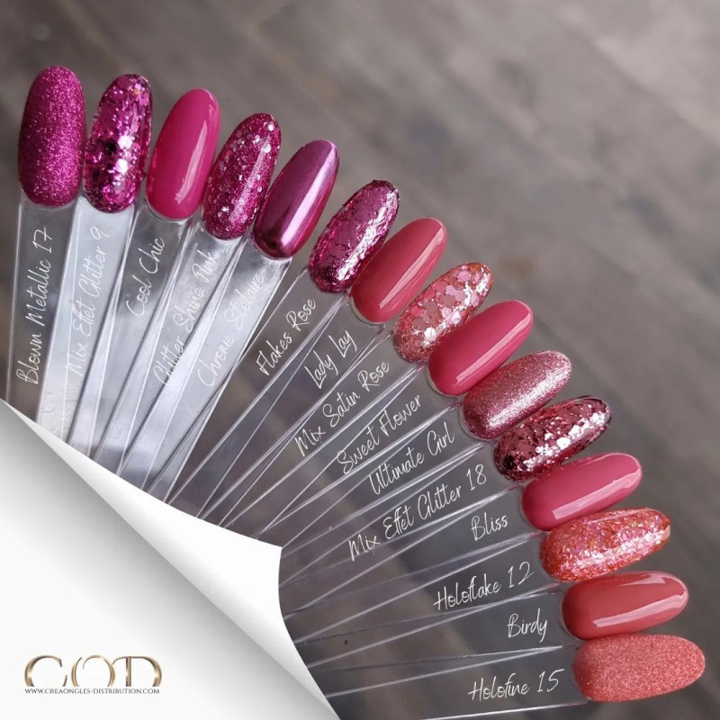 Gamme de rouge orangé dont le My Color Birdy