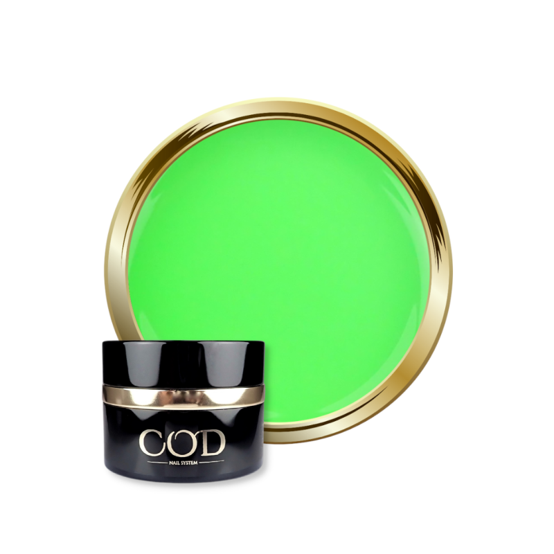 Pot et pastille de Builder Color neon pastel green