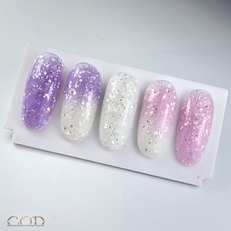 Capsules faites avec le Shimmer Milky White