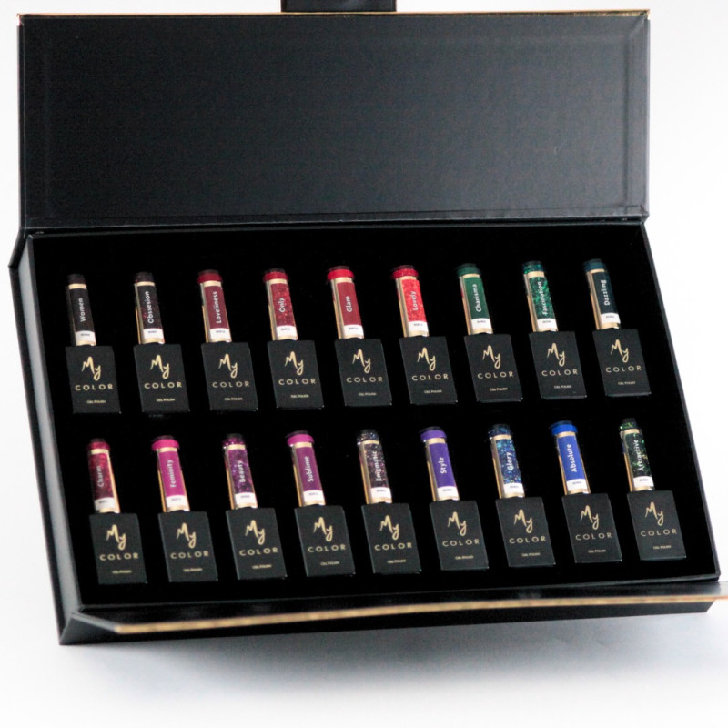 Boite ouverte de la Box Hypnotic & nuancier Edition Limitée