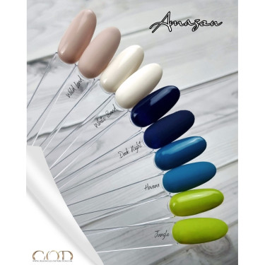 Nuancier de tips fait avec le My Color Tropical Bird