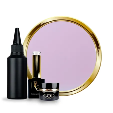 Flacon, pot, recharge et pastille de Pro Liquid Gel Rosy