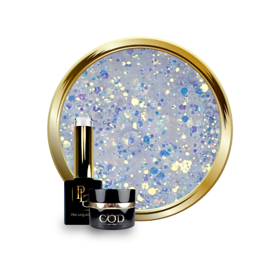 Flacon, pot et pastille du Pro Liquid Gel Shimmer Starlight