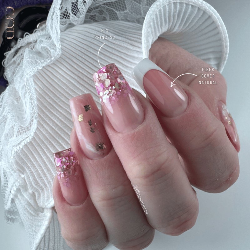 Pose coffin avec le Fiber Cover Natural et le Mix Princess