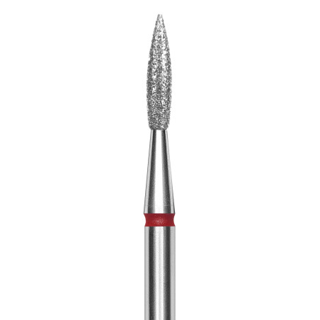 Embout diamant staleks flamme grain rouge