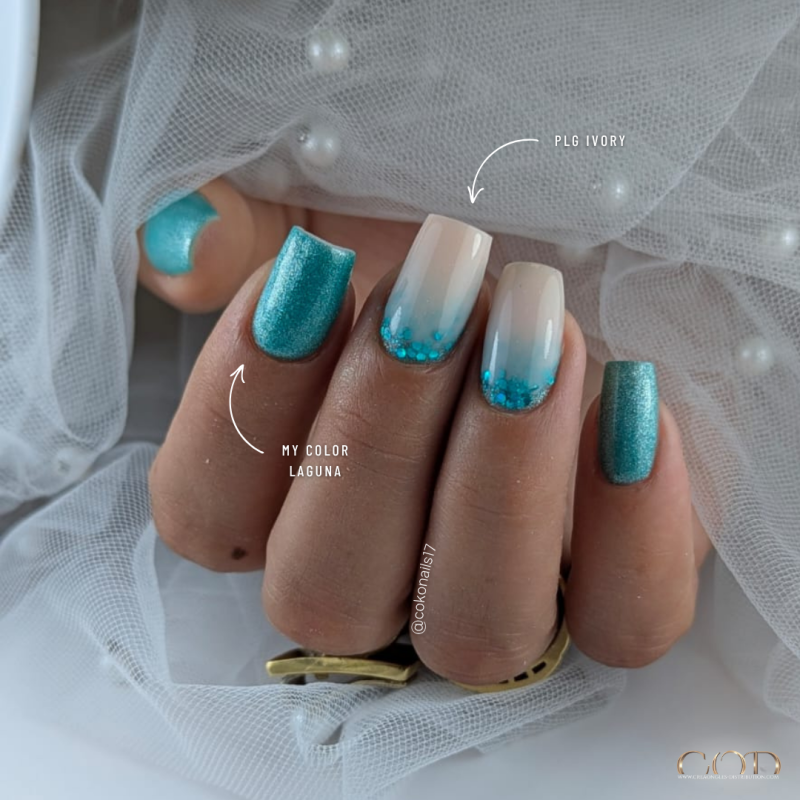 Pose d'ongles avec le vsp Laguna de la Rainbow Collection