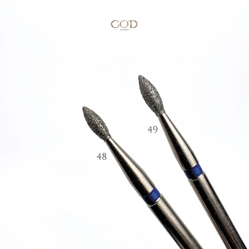 Comparatif de taille dont l'Embout diamant N°48