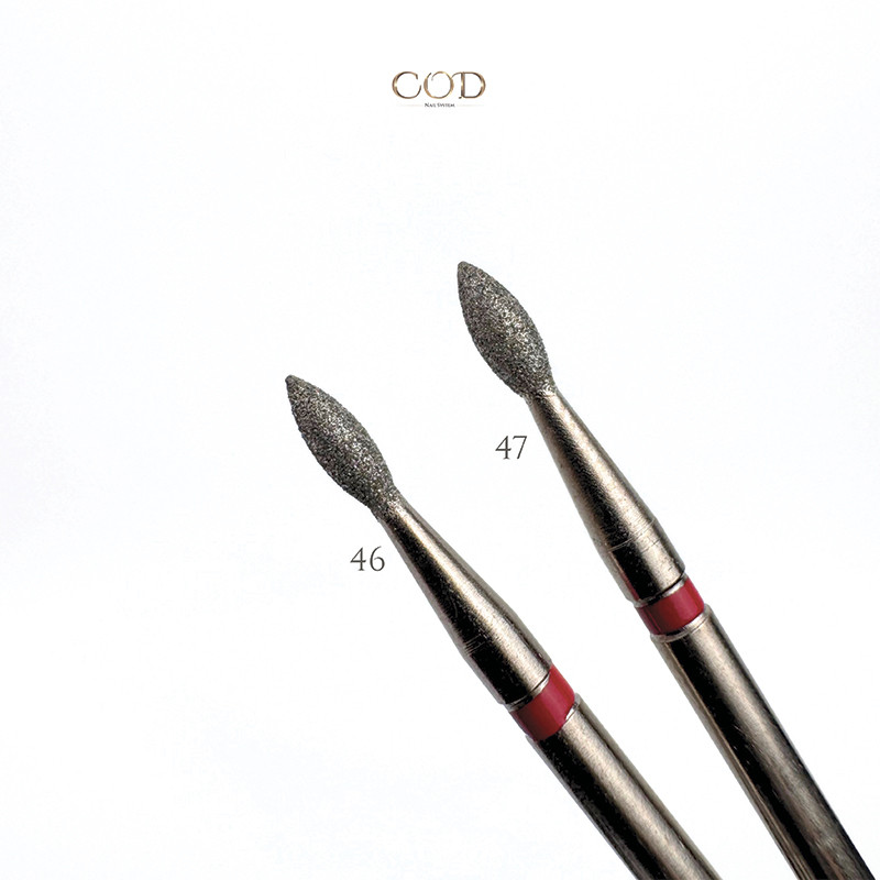Comparatif de taille dont l'Embout diamant N°46
