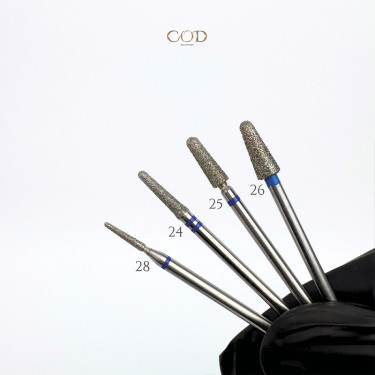 Comparatif de taille dont l'Embout diamant N°24