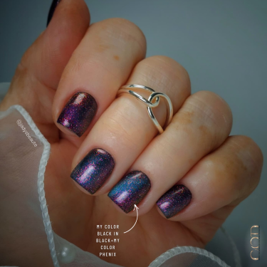 gainage sur ongle naturel avec le my color phenix
