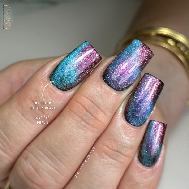 Pose en gel forme salon et la couleur My Color phenix