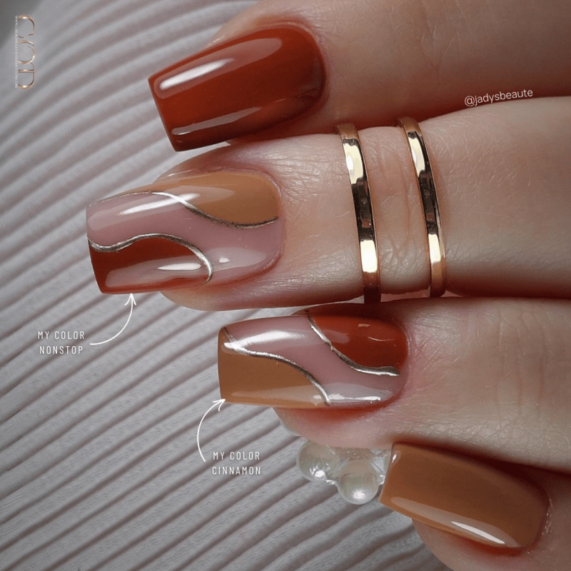 Pose carrée avec le My Color Nonstop et Cinnamon