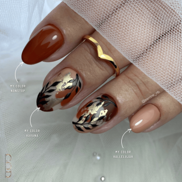 Pose en amandes avec le My Color Hallelujah, Non Stop et Havana