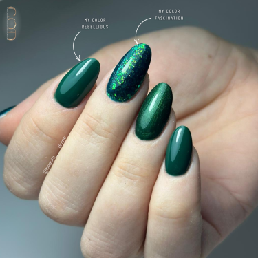Pose amandes avec le My Color Rebellious et Fascination