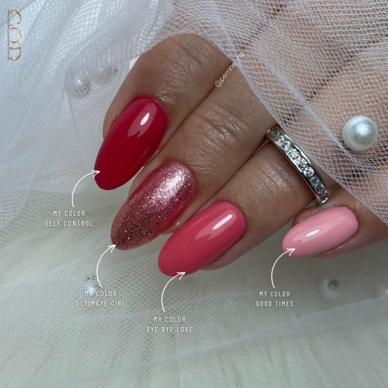 ongles aux couleurs bois de roses
