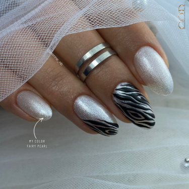 pose ongles blanc perlé