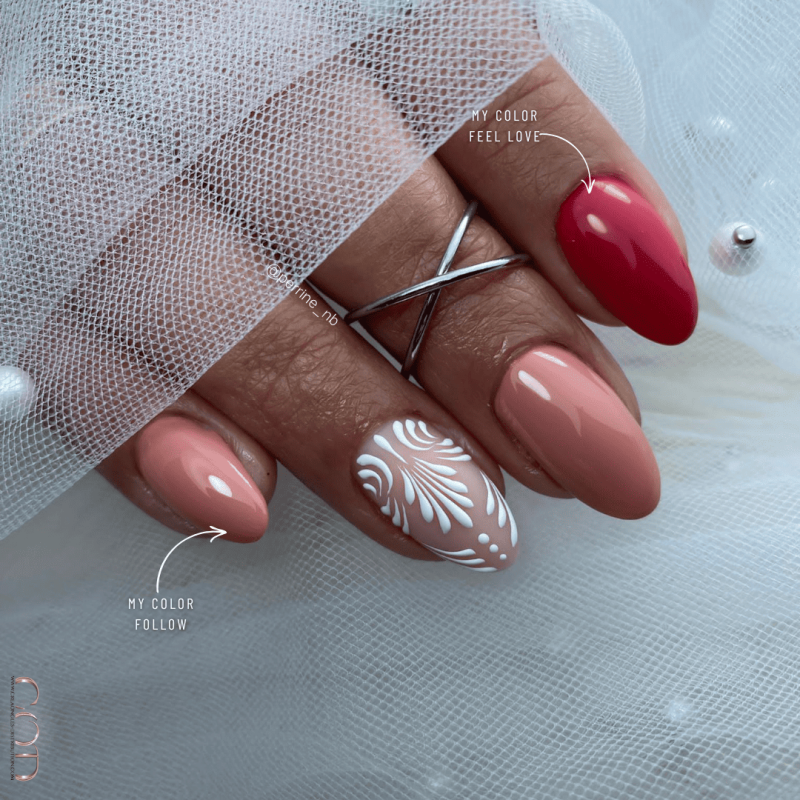pose d'ongles aux couleurs automnales