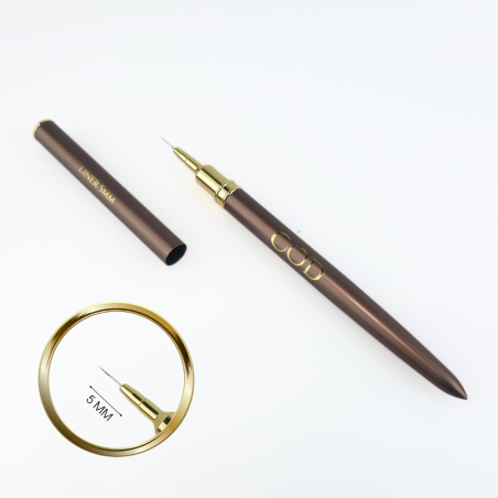 Pinceau liner 5mm entier + zoom sur pointe