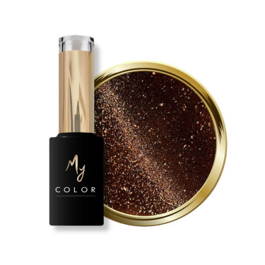 Flacon et pastille de My Color Cat Eye Hazelnut