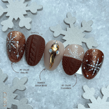 Capsules avec le My Color Praline, Flashback et la Rubber Cover Nude