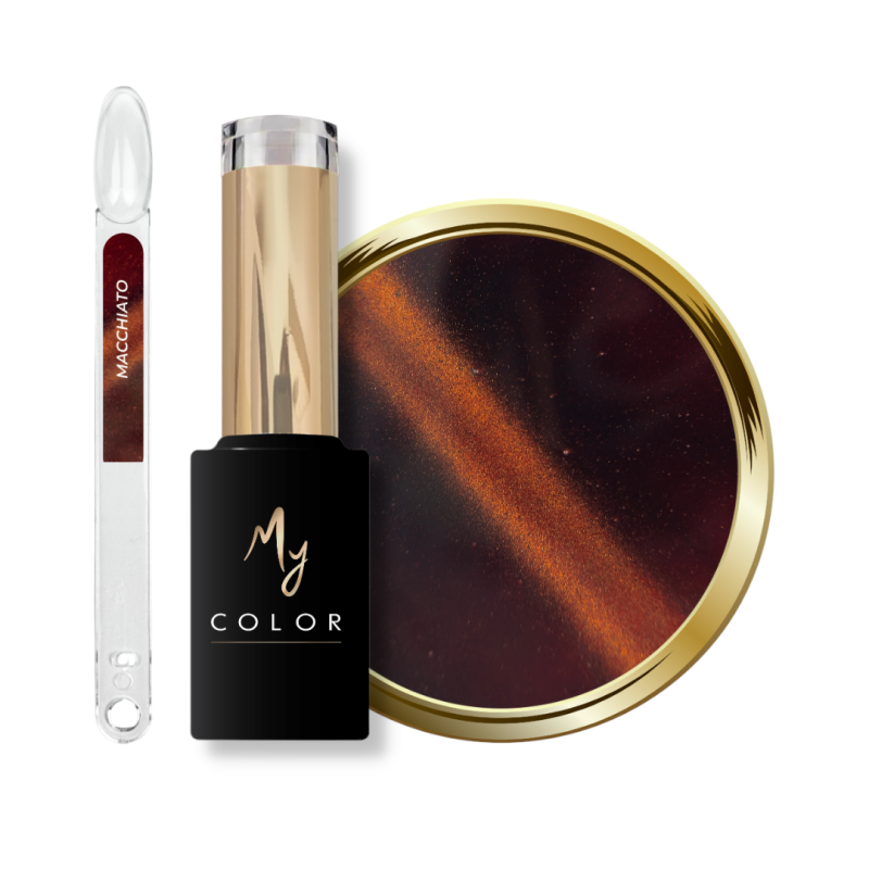 Tips, flacon et pastille du My Color Cat Eye Macchiato