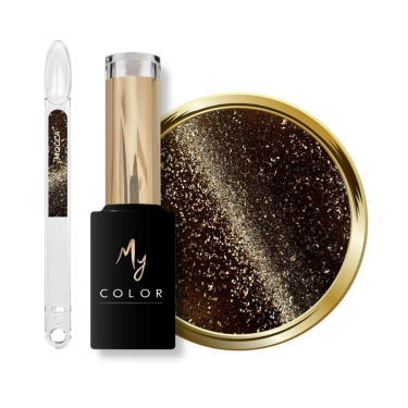 Tips, flacon et pastille du My Color Cat Eye Mocca